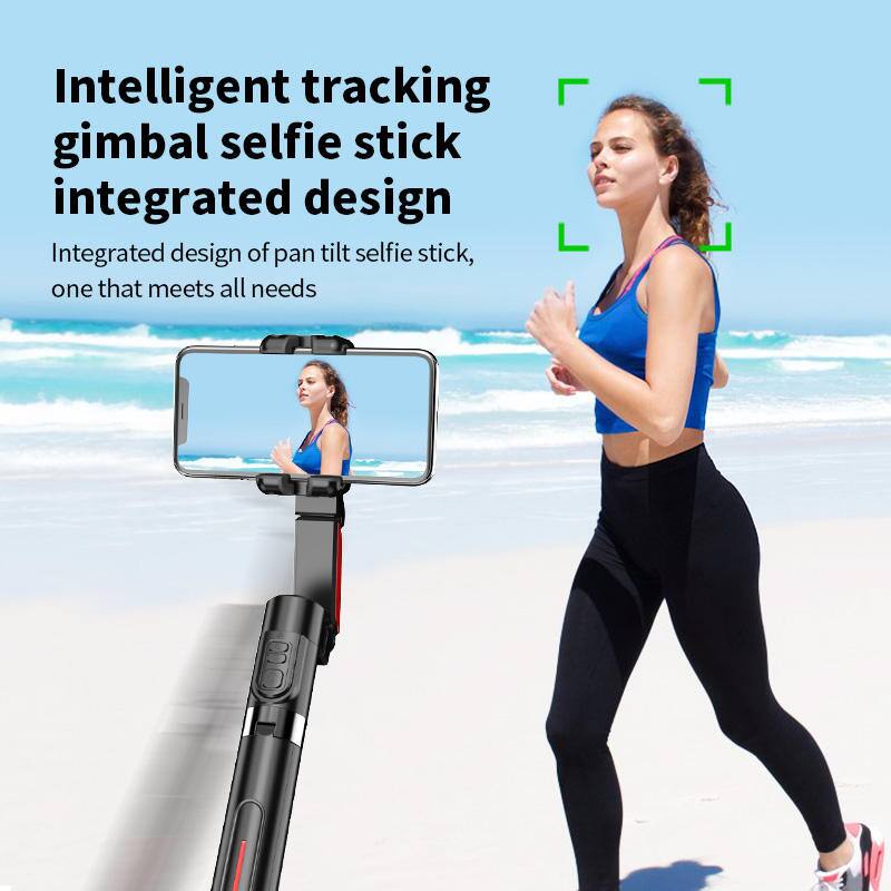 Intelligent tracking gimbal selfie stick integrated design

Integrated design of pan tilt selfie stick, one that meets all needs