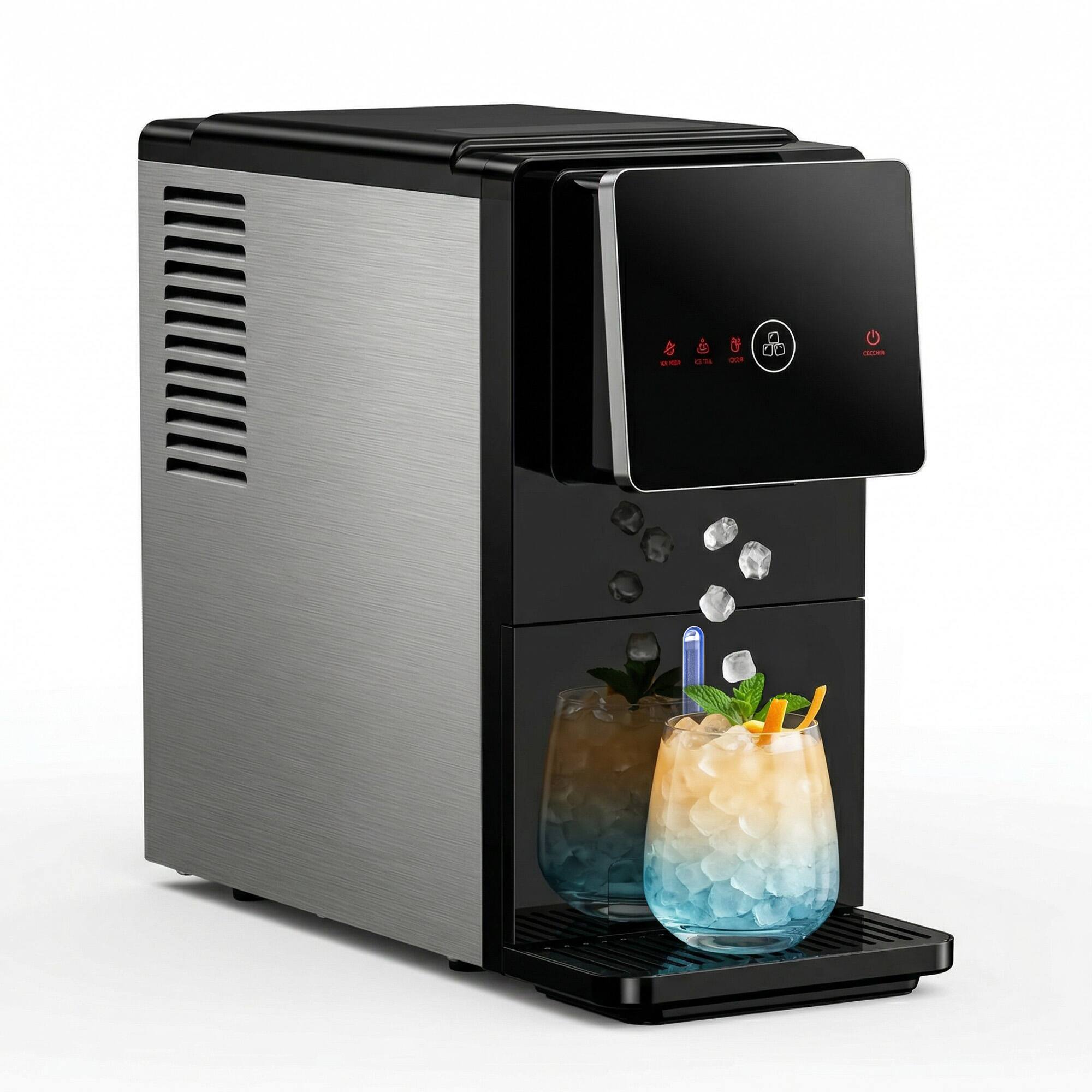 SIMZLIFE - Countertop Nugget Ice Maker,33lbs/Day, 10-Min Fast Ice, Self-Cleaning, Quiet,Perfect for Cocktails, Iced Coffee & More - Black price history on PriceWatchPro