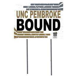 Jardine - University of North Carolina at Pembroke Braves 18" x 24" Team Yard Sign - White