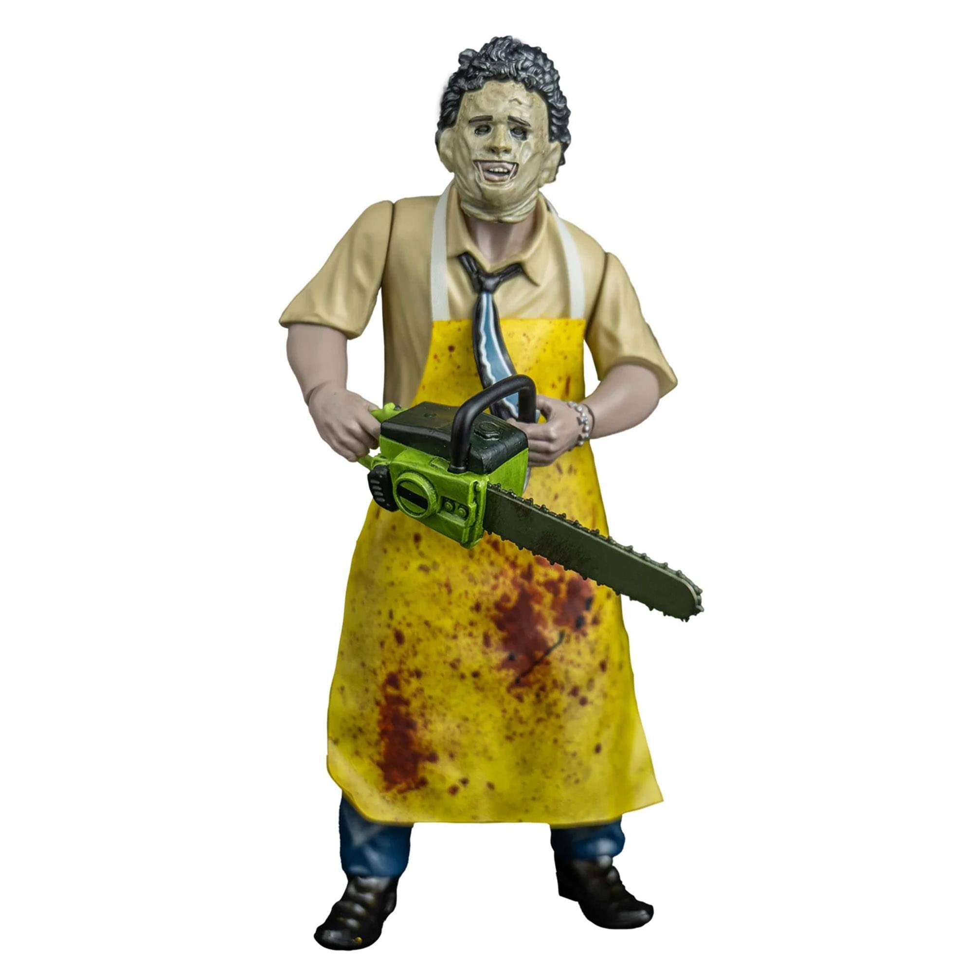 Front. Trick or Treat Studios - The Texas Chainisaw Massacre (1974) 5 Inch Figure | Leatherface (Killing Mask) - Multi-Colored.