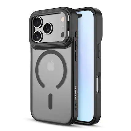 Front. BASELINE - baseline InFrame MagSafe Case with Kickstand for Apple iPhone 17 Pro Max - Black - Black.