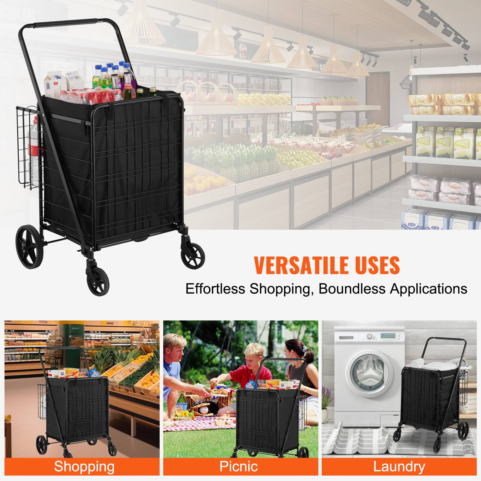 VERSATILE USES
Effortless Shopping, Boundless Applications
Shopping
Picnic
Laundry