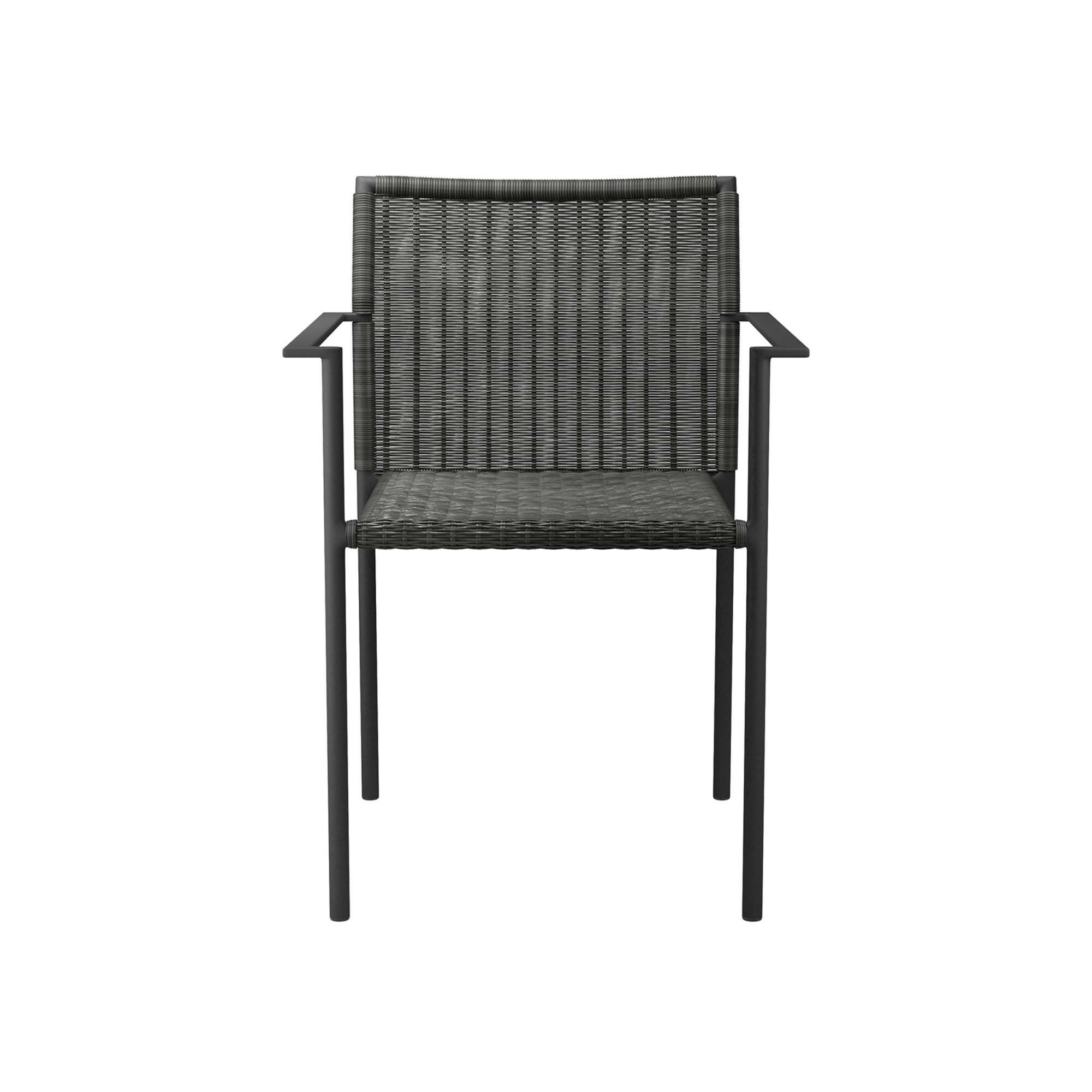 Alt View 4. Modway - Lagoon Outdoor Patio Dining Armchairs Set of 2 by Modway - Charcoal.