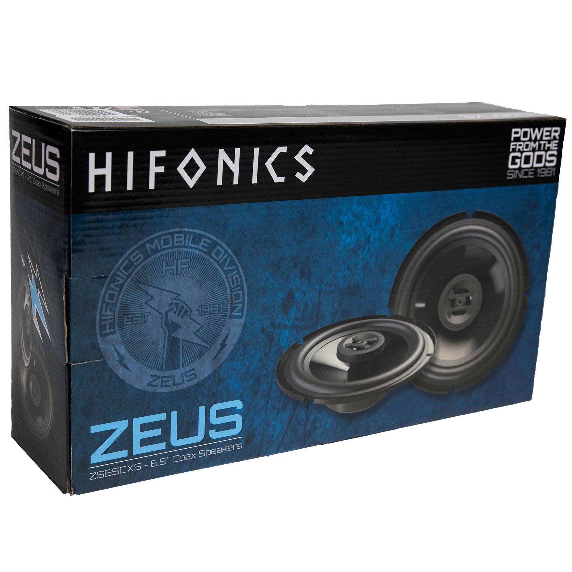 ZEUS 5S HIFONICS Speakers MOBILE HP HIFONICS EST 1981 DIVISION ZEUS ZEUS 6.5 Coax Speakers I ZS6SCXS POWER FROM THE GODS SINCE 1981