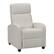 Angle. CorLiving - Oren PU Recliner - White.