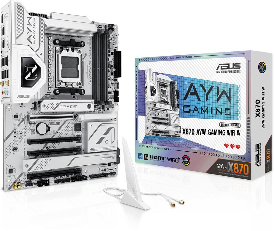 ASUS X870 AYW GAMING Socket AM5 AMD X870 ATX DDR5 Wi Fi 6 AX asus-x870-ayw-gaming-socket-am5-amd-x870-atx-ddr5-wi-fi-6-ax