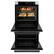 Angle. ZLINE - ZLINE 30 in. Autograph Double Wall Oven w/ Air Fry in Satin Steel w/ White and Black - Satin Stainless Steel.