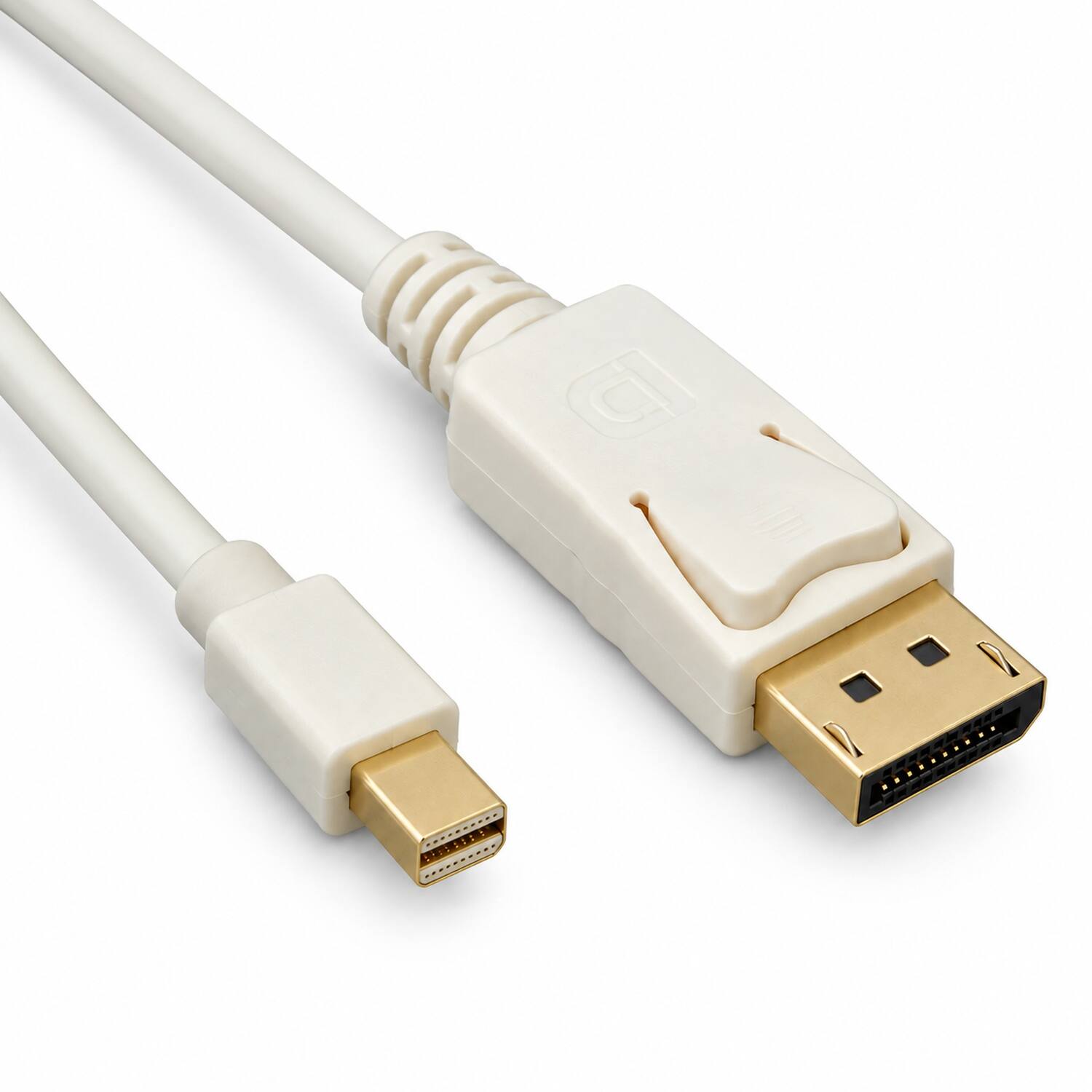 Angle. Sanoxy - 6ft Mini DisplayPort to DisplayPort Cable 32AWG - White.