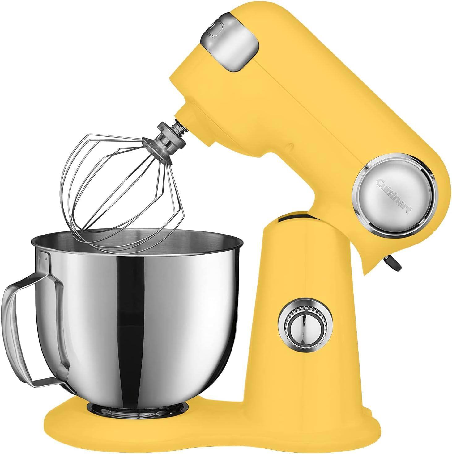 Alt View 2. Cuisinart - Refurbished SM-50 5.5 Qt Stand Mixer 12-Speed, 12 Colors - Precision Master Series - Yellow.