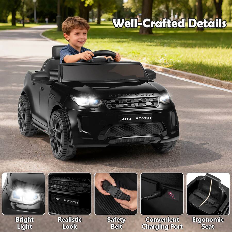 Range Rover For Kids Costway Licensed Land Rover Kids Ride on Car with Remote Control, LED ...
