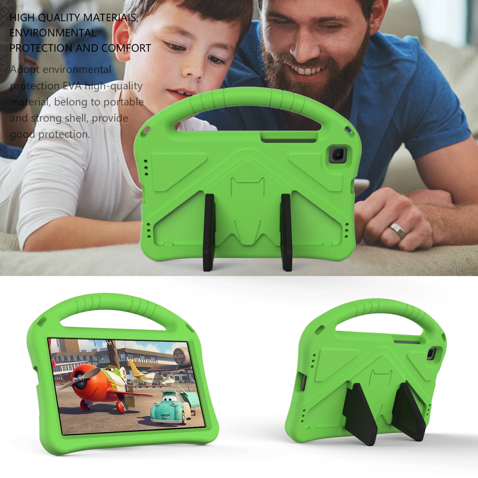 HIGH QUALITY MATERIALS, ENVIRONMENTAL PROTECTION AND COMFORT

Adopt environmental protection EVA high-quality material, belong to portable and strong shell, provide good protection.