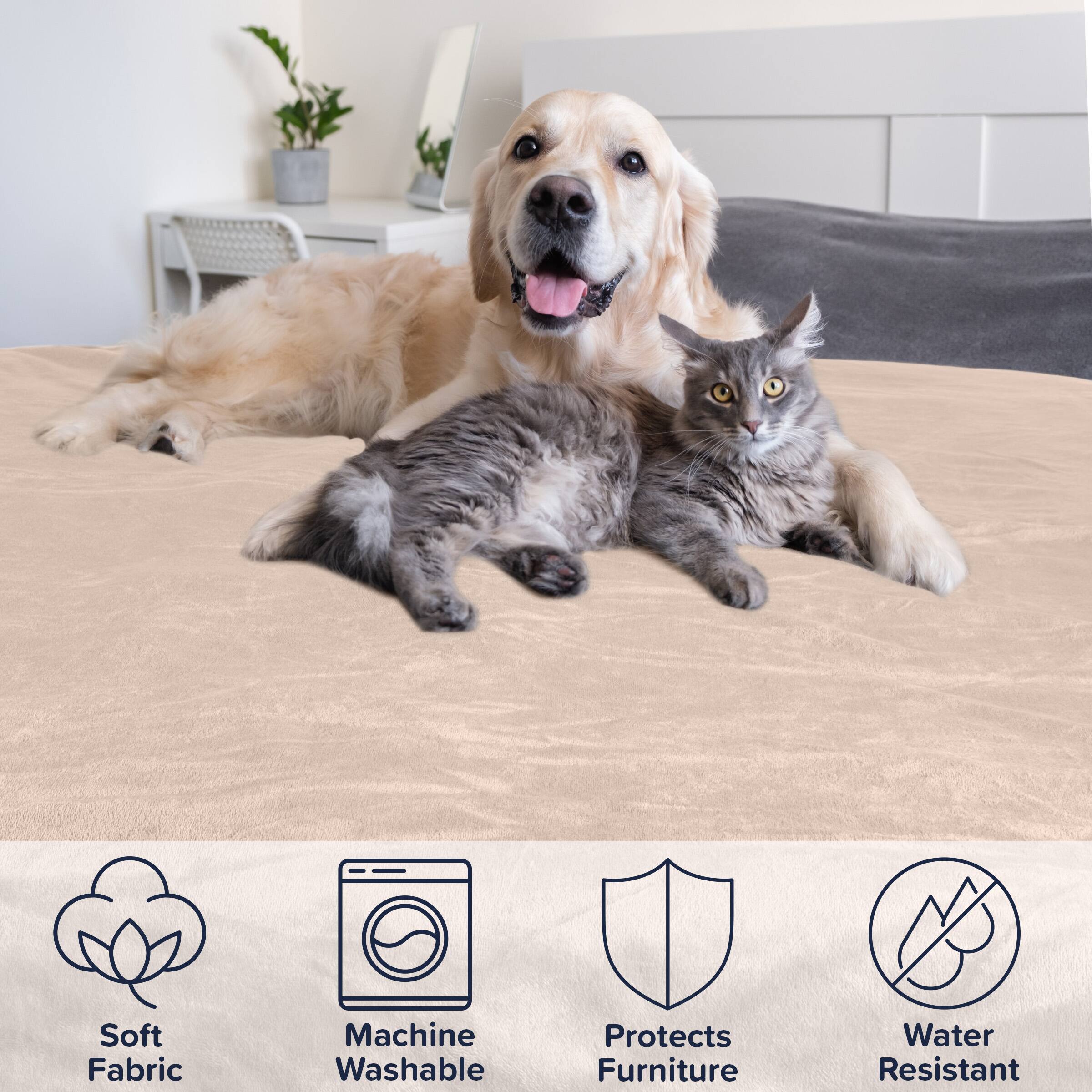 - Soft Fabric
- Machine Washable
- Protects Furniture
- Water Resistant