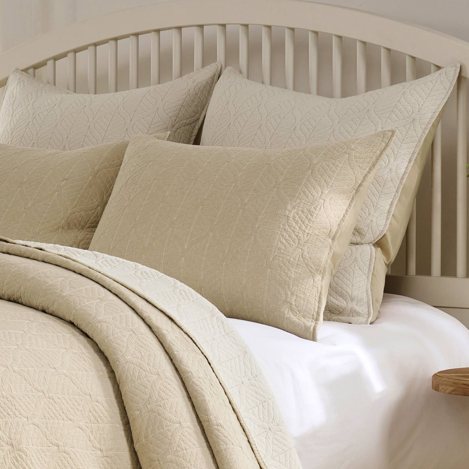 Alt View 1. Greenland Home Fashions - Greenland Home Fashions Harper Pillow 100% Polyester Sham King 20x36 Taupe - Taupe.