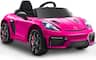 FIRST RIDE ON - Licensed Porsche 718 12V Electric Car for Kids, Ride-On Car with Parent Remote Control, LED Lights, MP3 Player - Pink