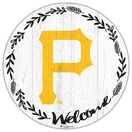 Fan Creations - Pittsburgh Pirates 12" Welcome Circle Sign - Multicolor
