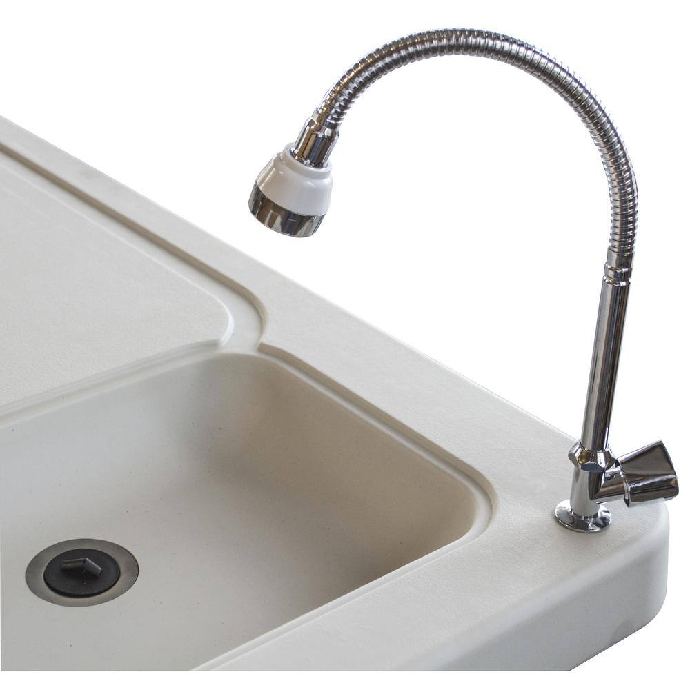 Back. Sportsman Pro-Series - Folding Fish Table With Faucet - White.