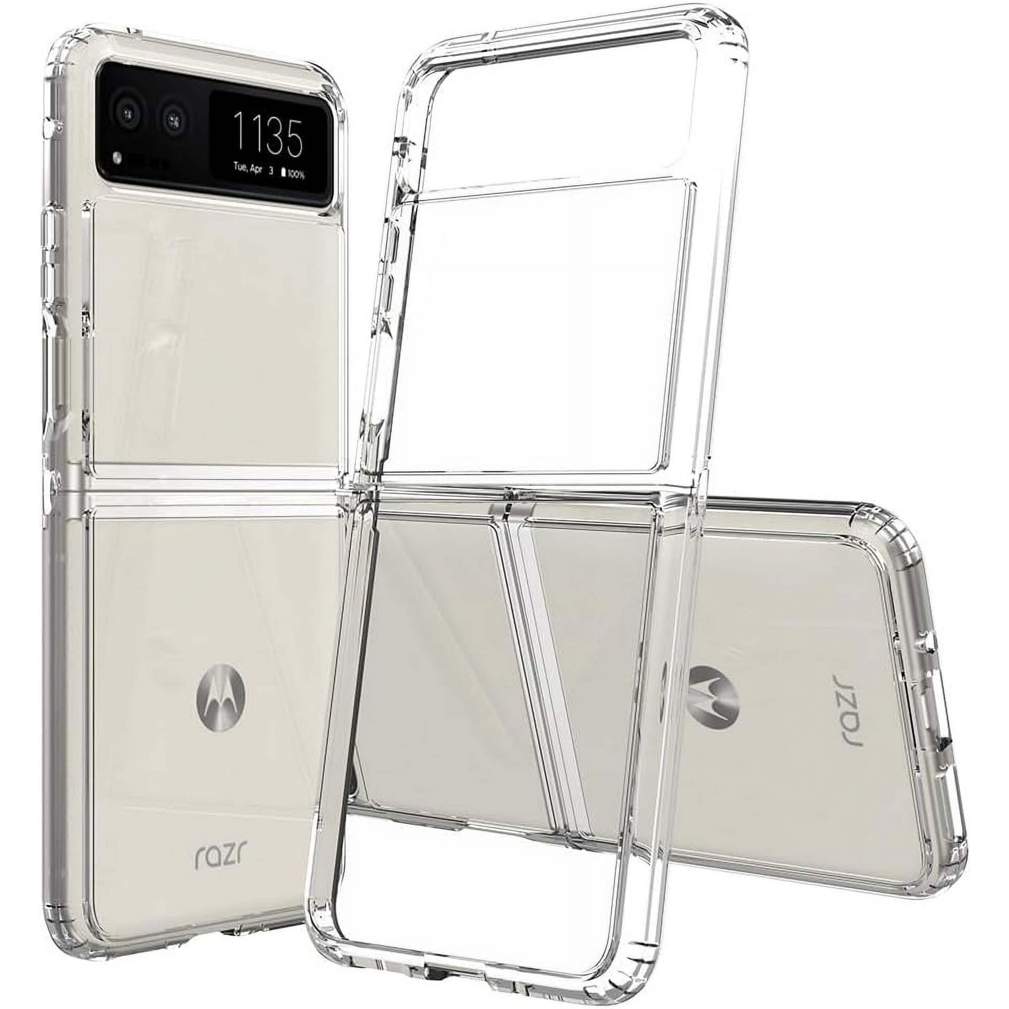 Entronix - Case Compatible with Moto Razr 2023 - [Hard Back] Cover - Clear