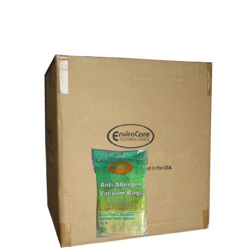 EnviroCare TECHNOLOGIES  
Made in the USA  
Anti-Allergen Vacuum Bags  
Wind Tunnel Canister 5 3