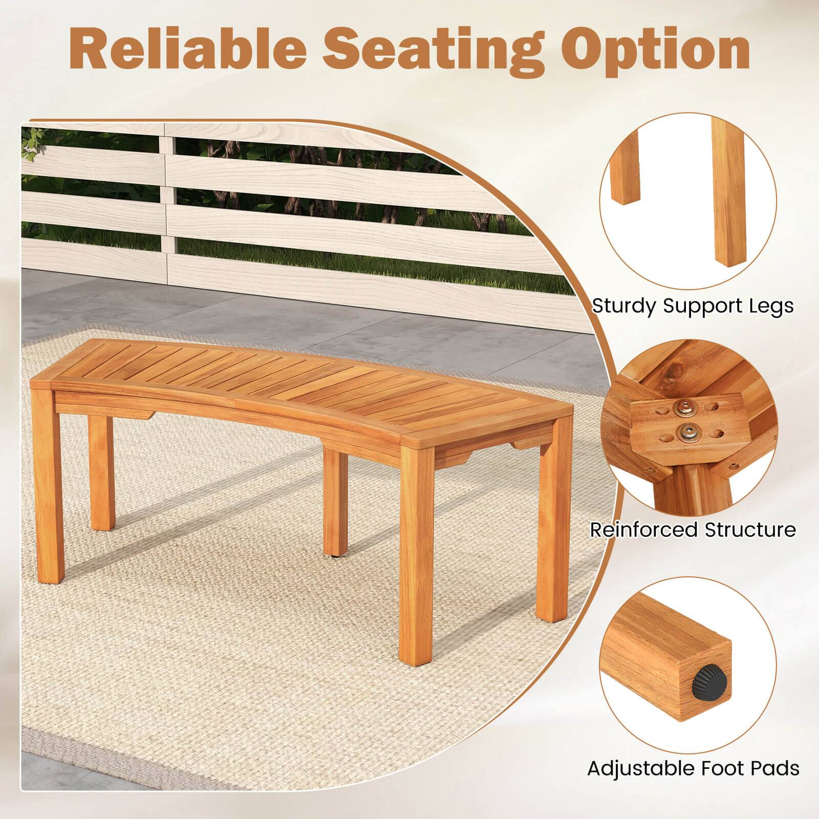 Reliable Seating Option
Sturdy Support Legs
Reinforced Structure
Adjustable Foot Pads