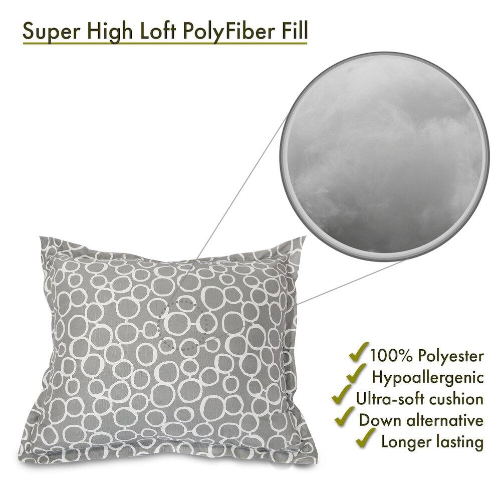 Super High Loft PolyFiber Fill

- 100% Polyester
- Hypoallergenic
- Ultra-soft cushion
- Down alternative
- Longer lasting