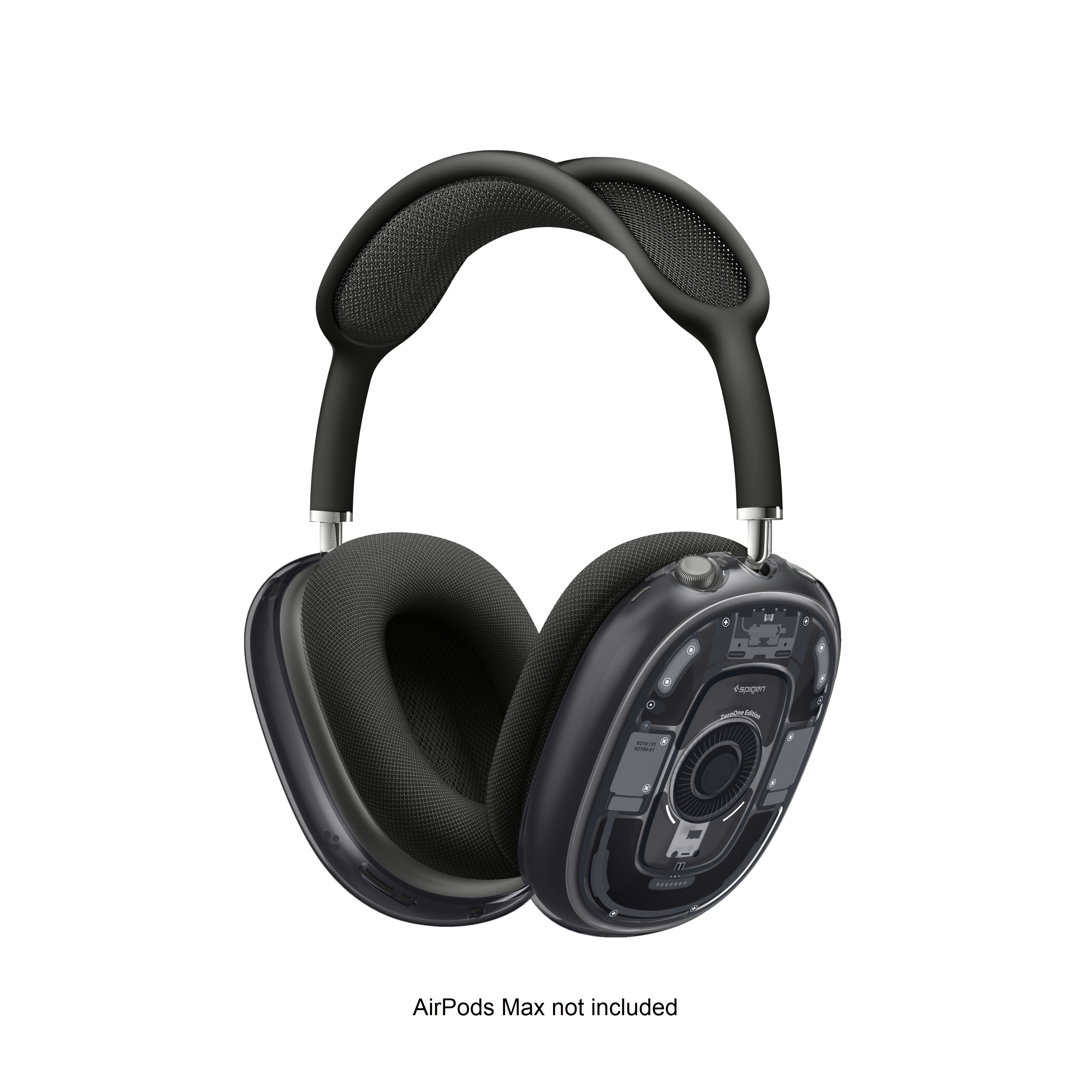Spigen - Ultra Hybrid Pro Zero One Case for Apple AirPods Max - Black - Front_Zoom