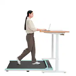 Loheer - Under Desk Treadmill Portable Walking Pad Home Office - Black
