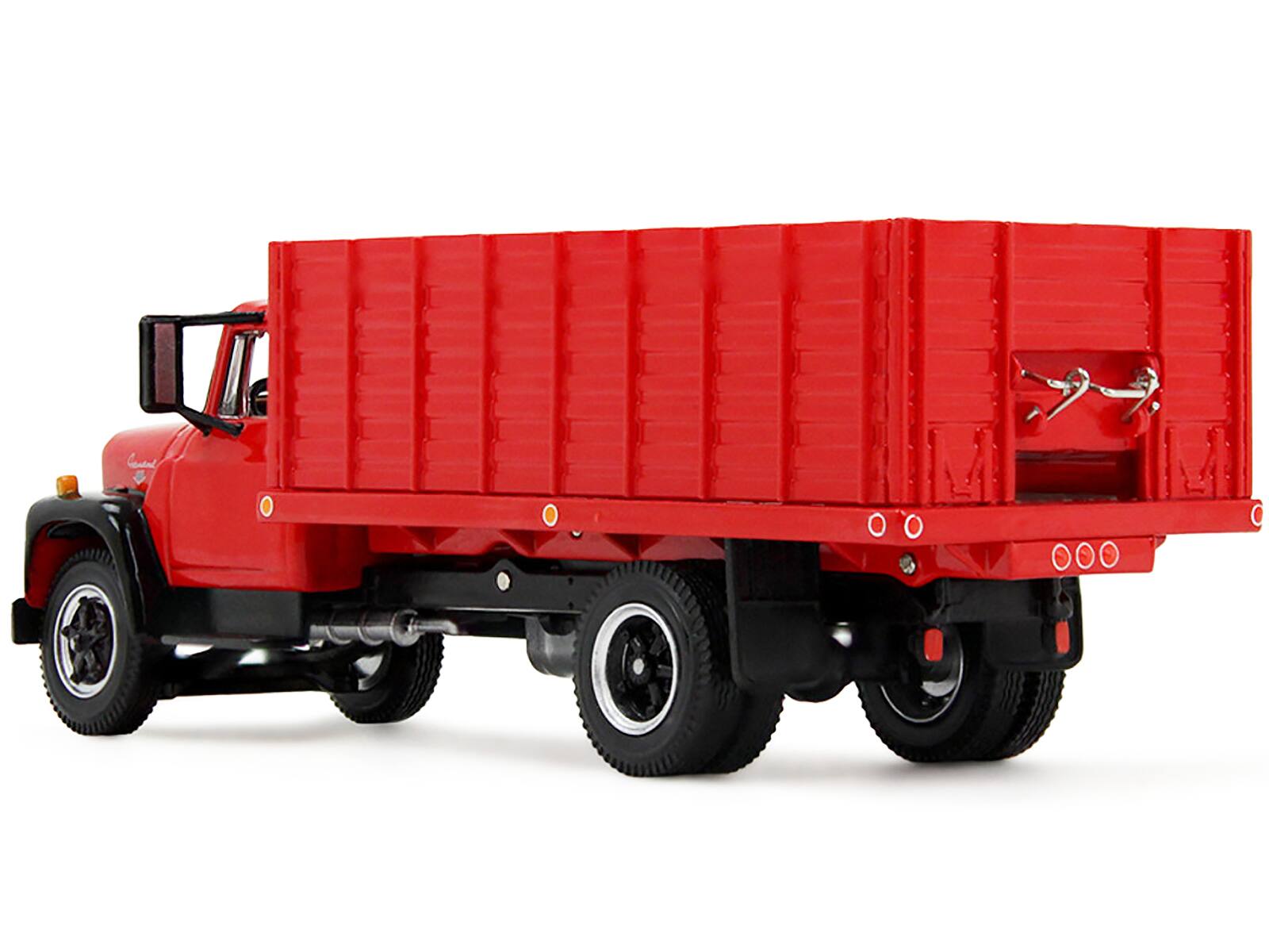 Left. First Gear - 1970s International Loadstar Grain Truck Harvester Red 1/64 Diecast Model by DCP/First Gear - Red.