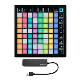 Novation - Launchpad X Grid Controller for Ableton Live w/ Knox 3.0 4 Port USB HUB