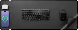 JOURNEY - ALTI SLIM Wireless Charging Desk Mat - Black - Front_Zoom