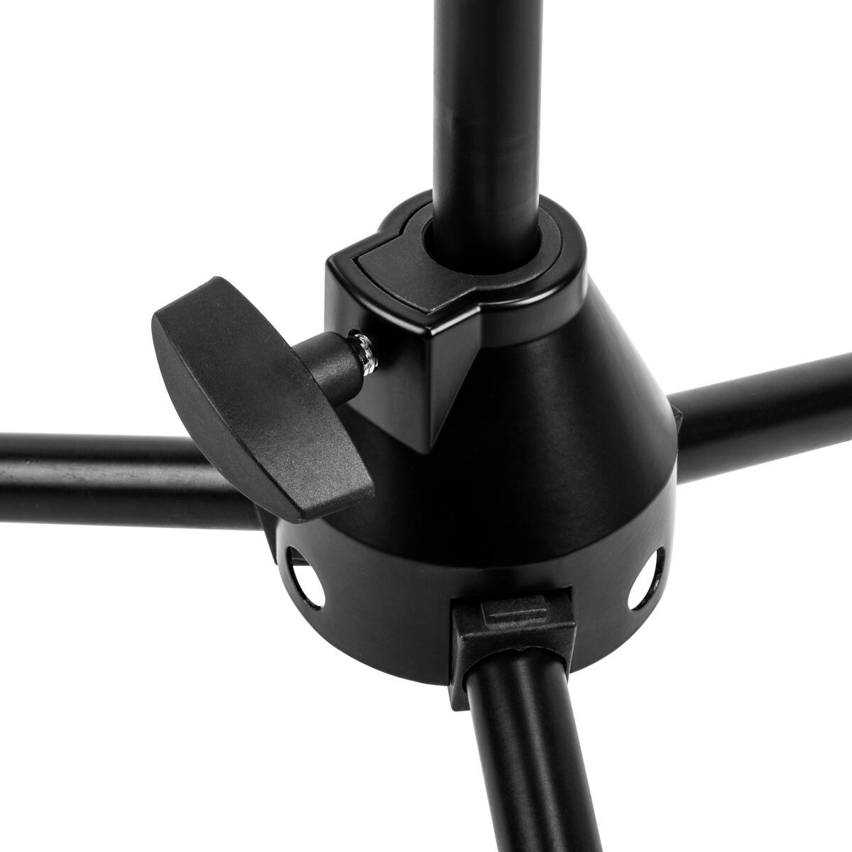 Alt View 2. H&A - H&A Short Tripod Microphone Stand with Telescoping Boom.