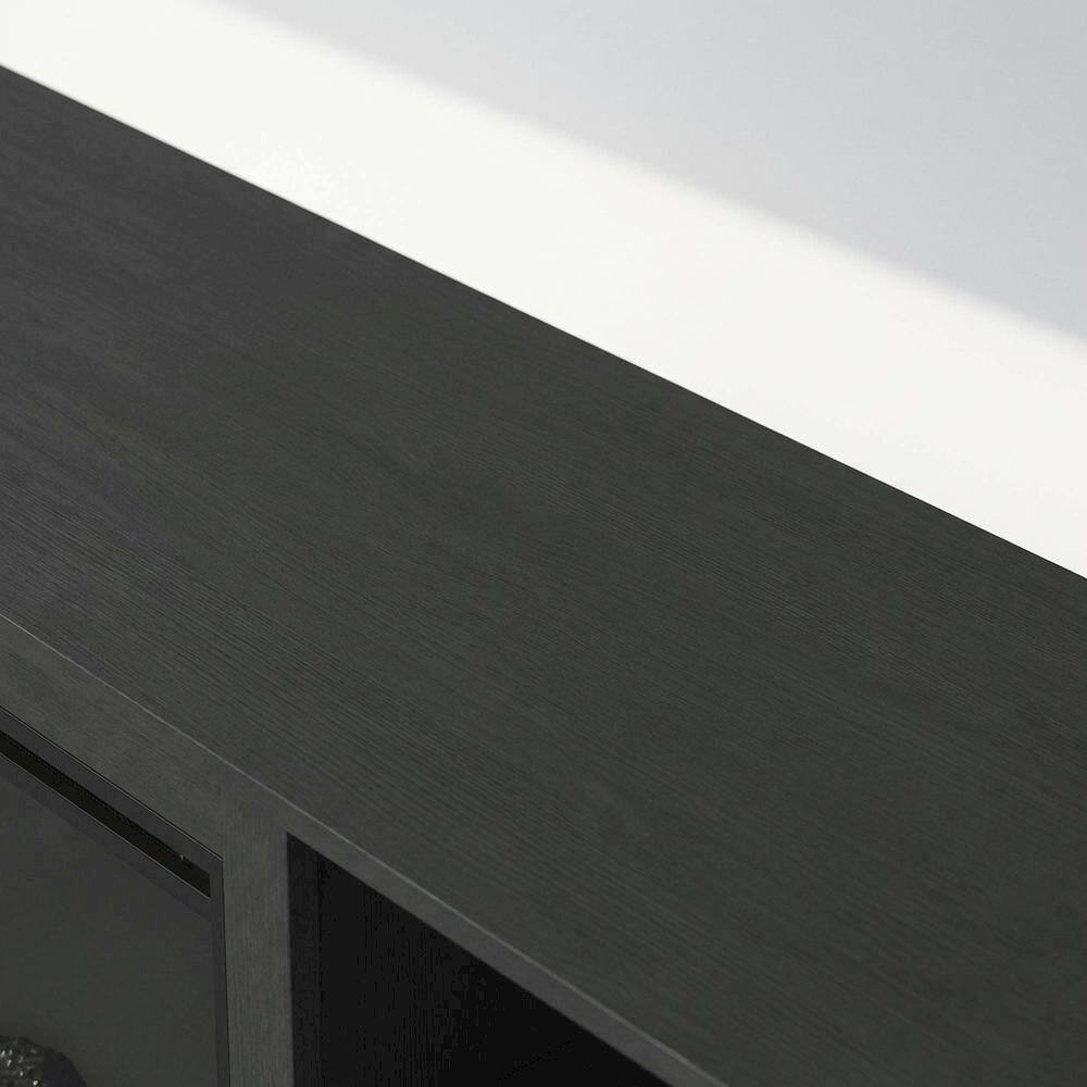 Alt View 4. FurniFact - Brown Electric Fireplace TV Stand with Storage for 60-Inch TVs - Brown.