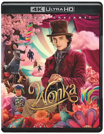 Front. Warner Home Video - Wonka - 4K Blu-Ray.