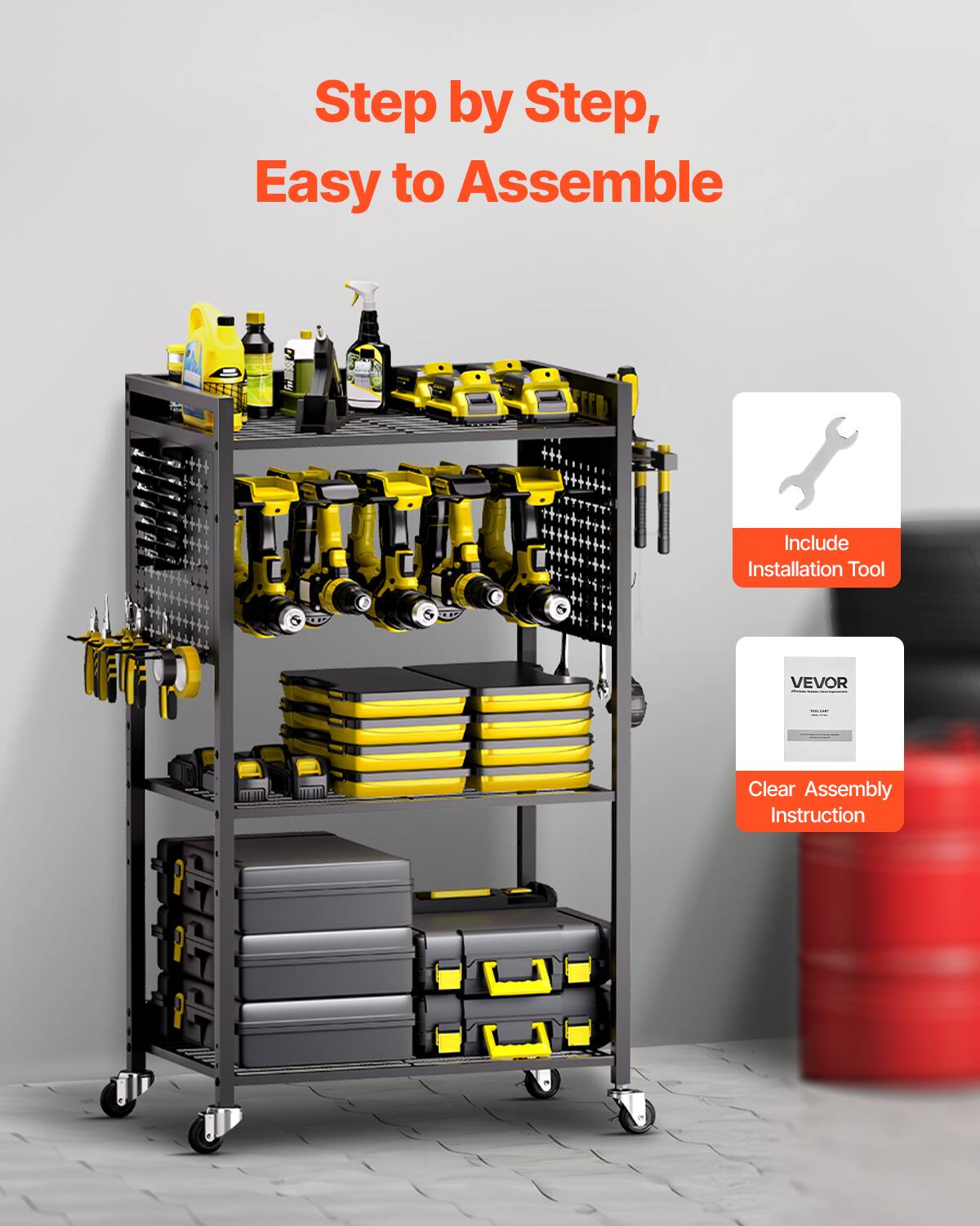 Step by Step, Easy to Assemble

Include Installation Tool

Clear Assembly Instruction