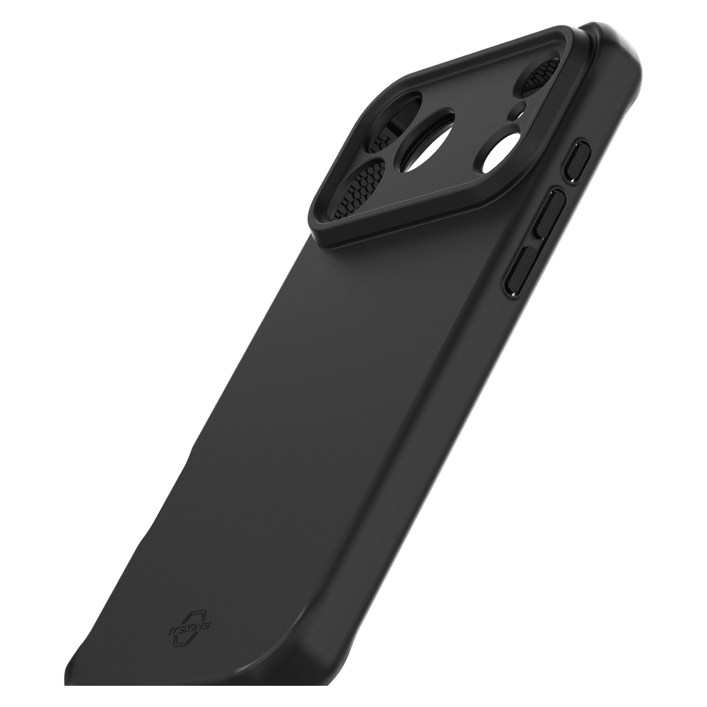 Alt View 5. Itskins - Spectrum_R Silk Case for Apple iPhone 18 Pro Max / 17 Pro Max - Black.