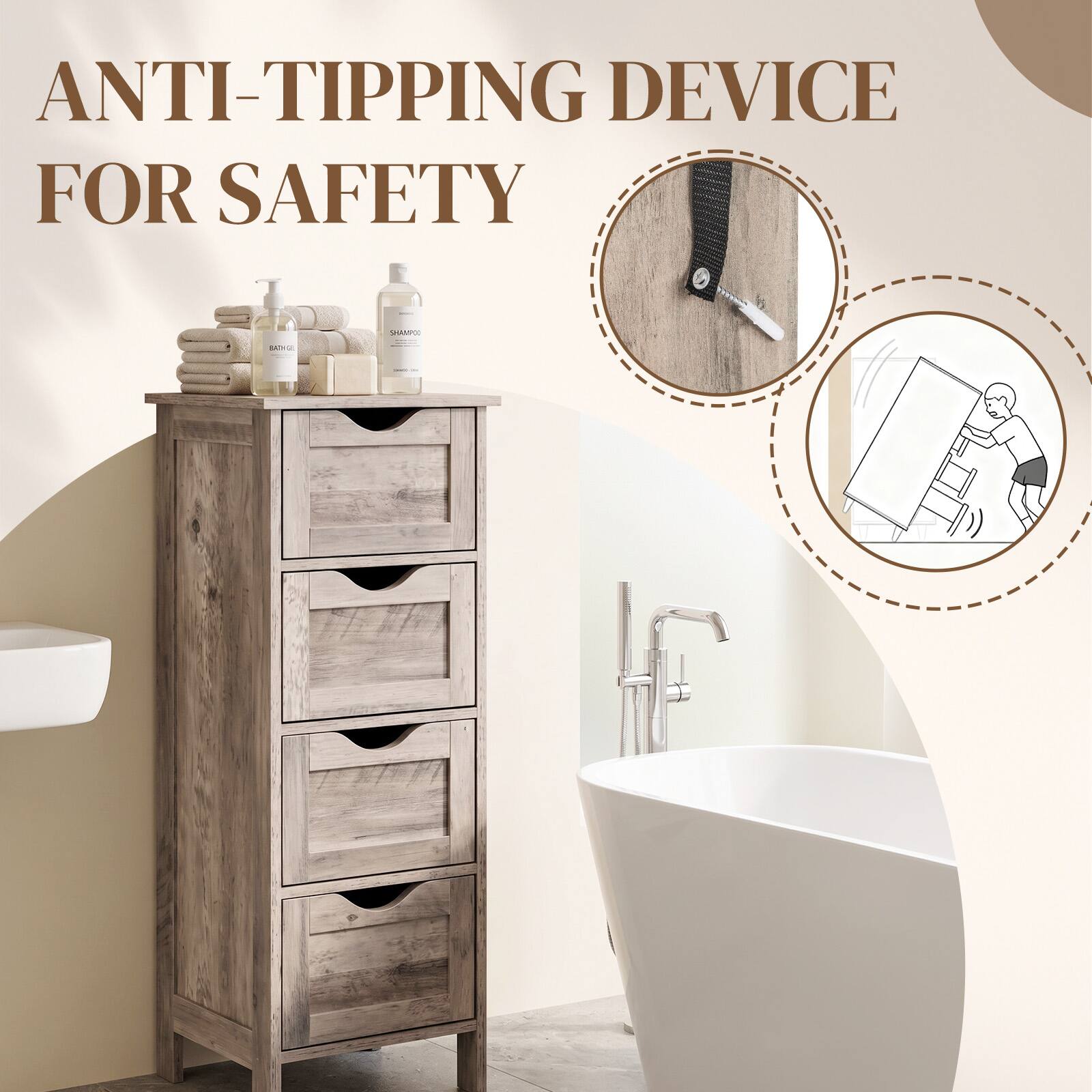 ANTI-TIPPING DEVICE FOR SAFETY