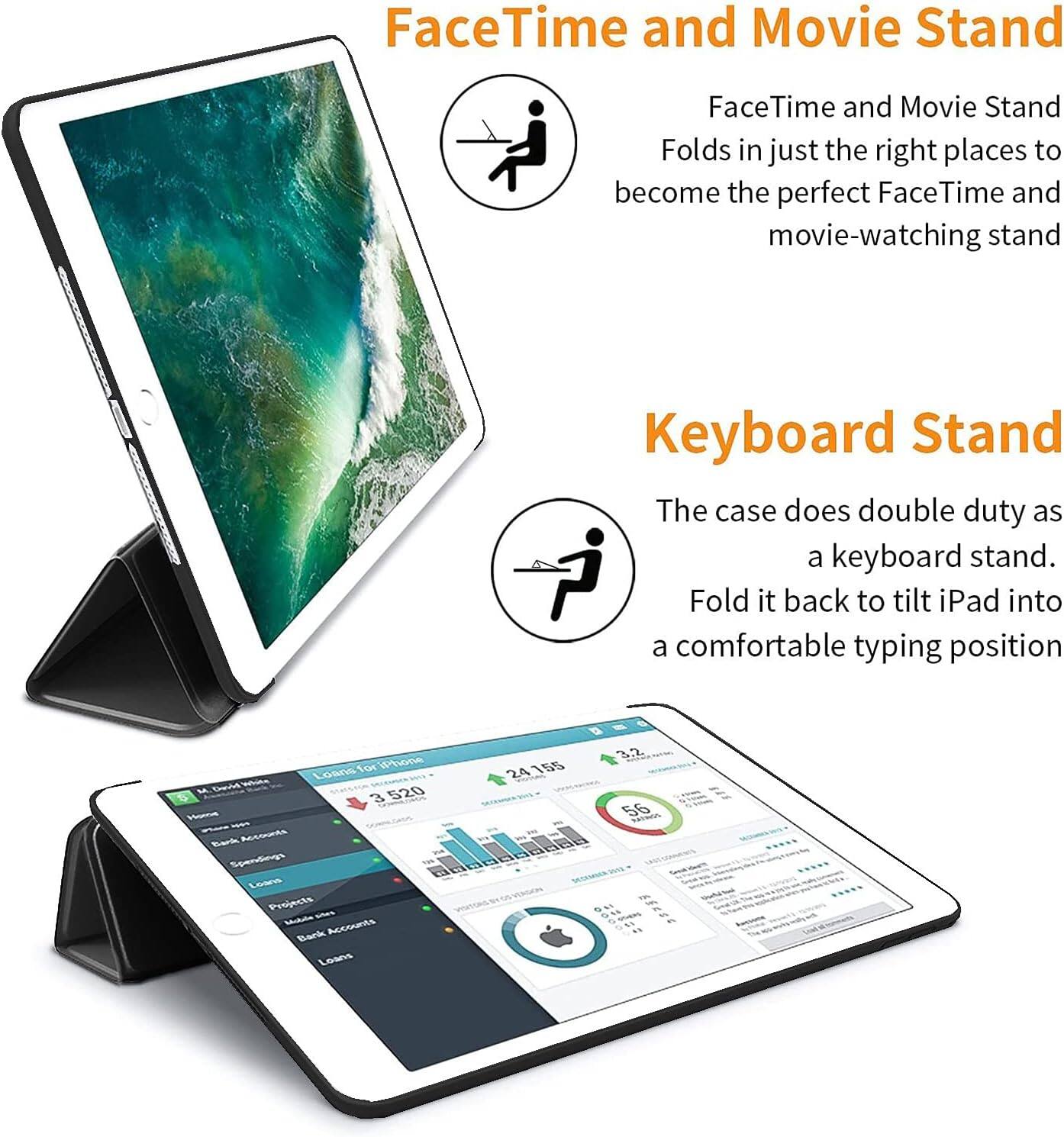 FaceTime and Movie Stand  
FaceTime and Movie Stand Folds in just the right places to become the perfect FaceTime and movie-watching stand

Keyboard Stand  
The case does double duty as a keyboard stand. Fold it back to tilt iPad into a comfortable typing position

for iPhone White Loans 3 DOWNARDS 520 Home - Bark Accounts Spendings 10/4 Leans Projects sites Mobile Accounts Bank Loans

24 155 SERVINGS W  
3.2 56 somes 10% 14h 110 " 1% % $1 kt