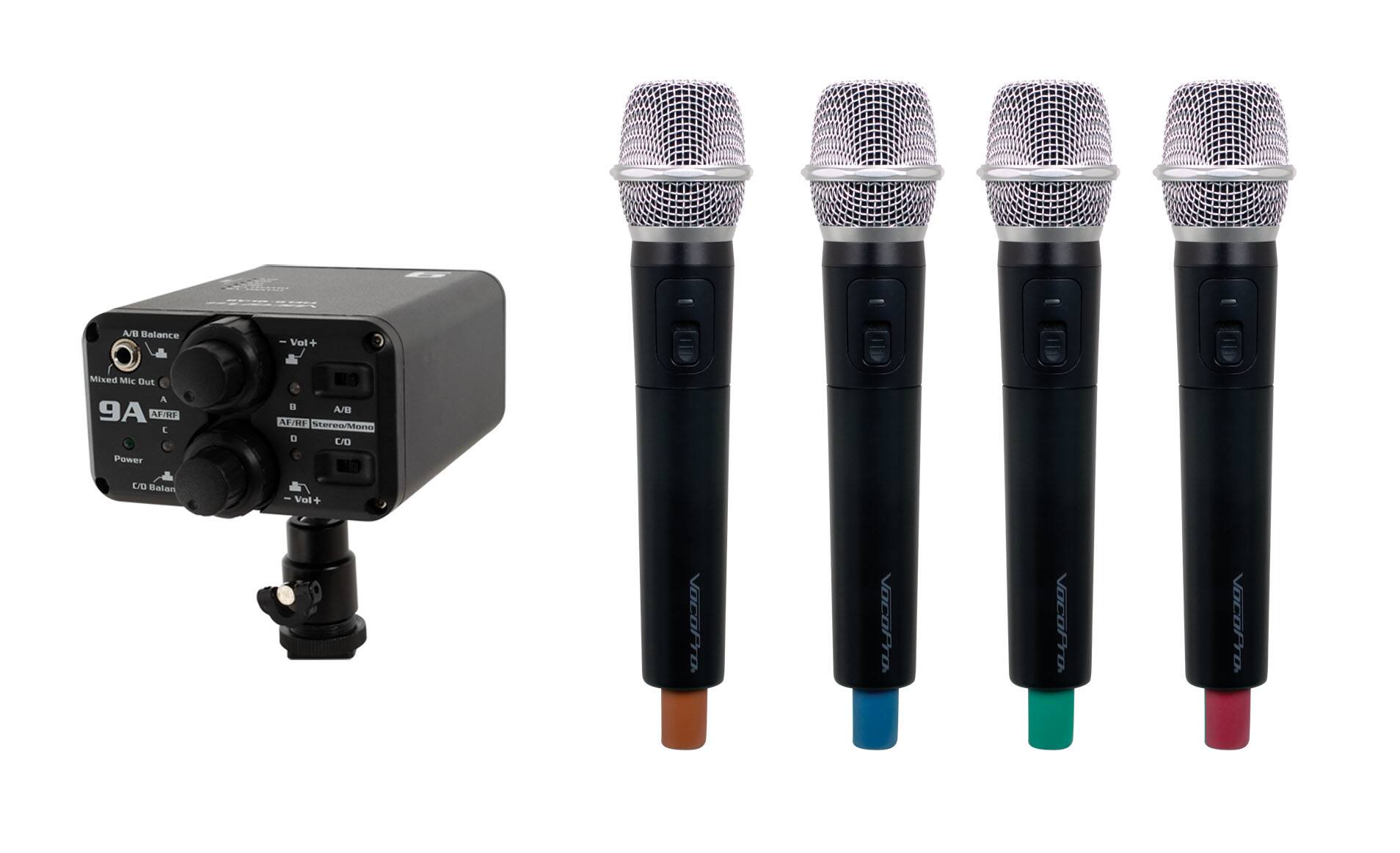 Front. VocoPro - FIELD-QUAD-H11 Wireless Microphone Systems.
