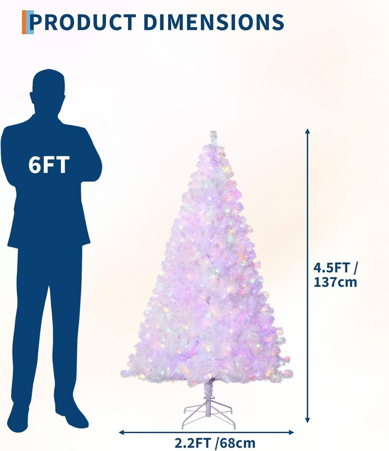 PRODUCT DIMENSIONS

6FT

4.5FT / 137cm

2.2FT / 68cm