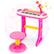 Front. Costway - 31 Key Kids Piano Keyboard Toy Toddler Musical Instrument with Microphone - Pink.