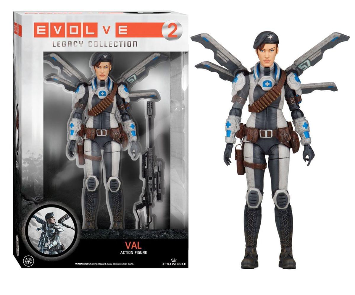 EVOLVE 2  
LEGACY COLLECTION  

VAL  
ACTION FIGURE  

AGE 17+  
WARNING! Choking Hazard. May contain small parts.  

FUNKO