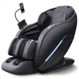 MassaMax - Mythia 2026 Full Body Massage Chair,Zero Gravity with Heat Therapy,Foot Roller Massage - Black