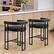 Alt View 3. KERDOM - 26'' Height Cloud Velvet Pub Bar Seats, Kitchen Island Stools with Arms Bar Stools Set of 2, Counter Padded High Chair - Carbon Black.