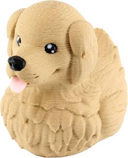 JuzToys - Golden Retriever Duck Figurine, 4x4 Ducking, Fun Car Dashboard Accessory, Unique Dog Figure Ducks for Cars by PowerTRC - Brown