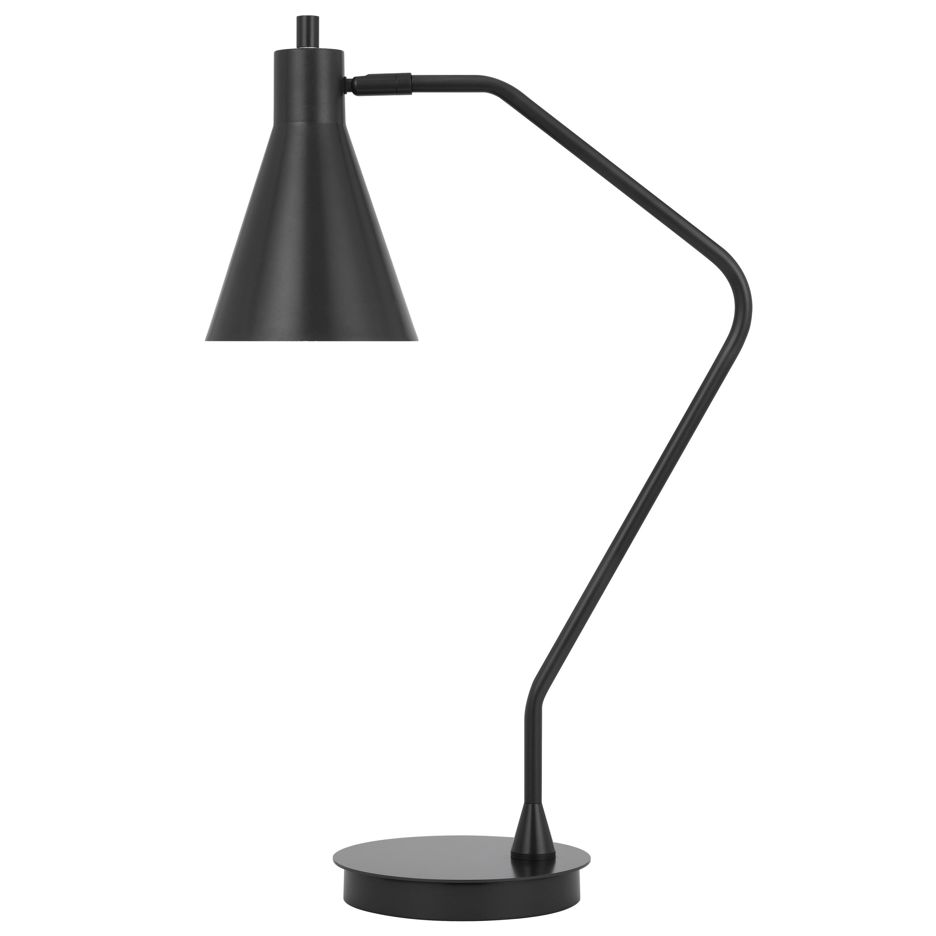 Manhattan Lane - Sty 24 Inch Task Table Lamp, Swivel Shade, Angled Thin Metal Pole - Gray