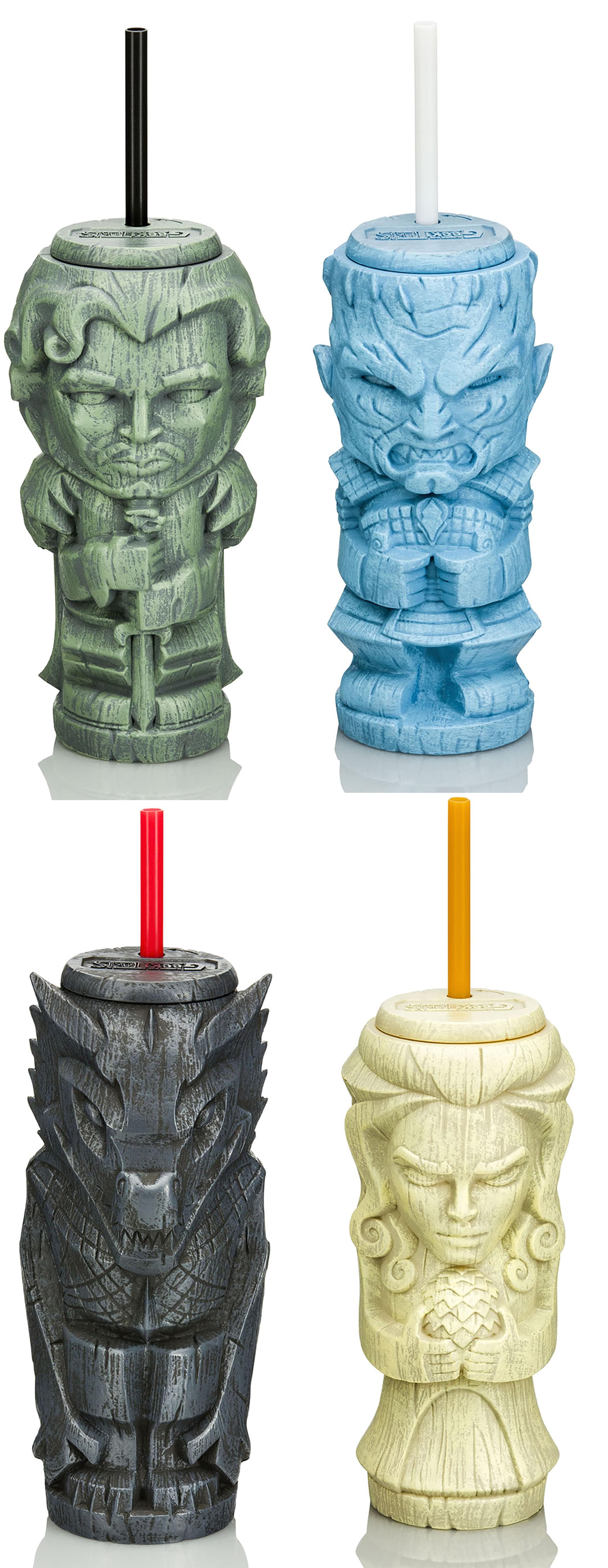 Game of Thrones - Geeki Tiki Plastic Tumblers | Set of 4 - Multicolored