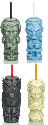 Game of Thrones - Geeki Tiki Plastic Tumblers | Set of 4 - Multicolored