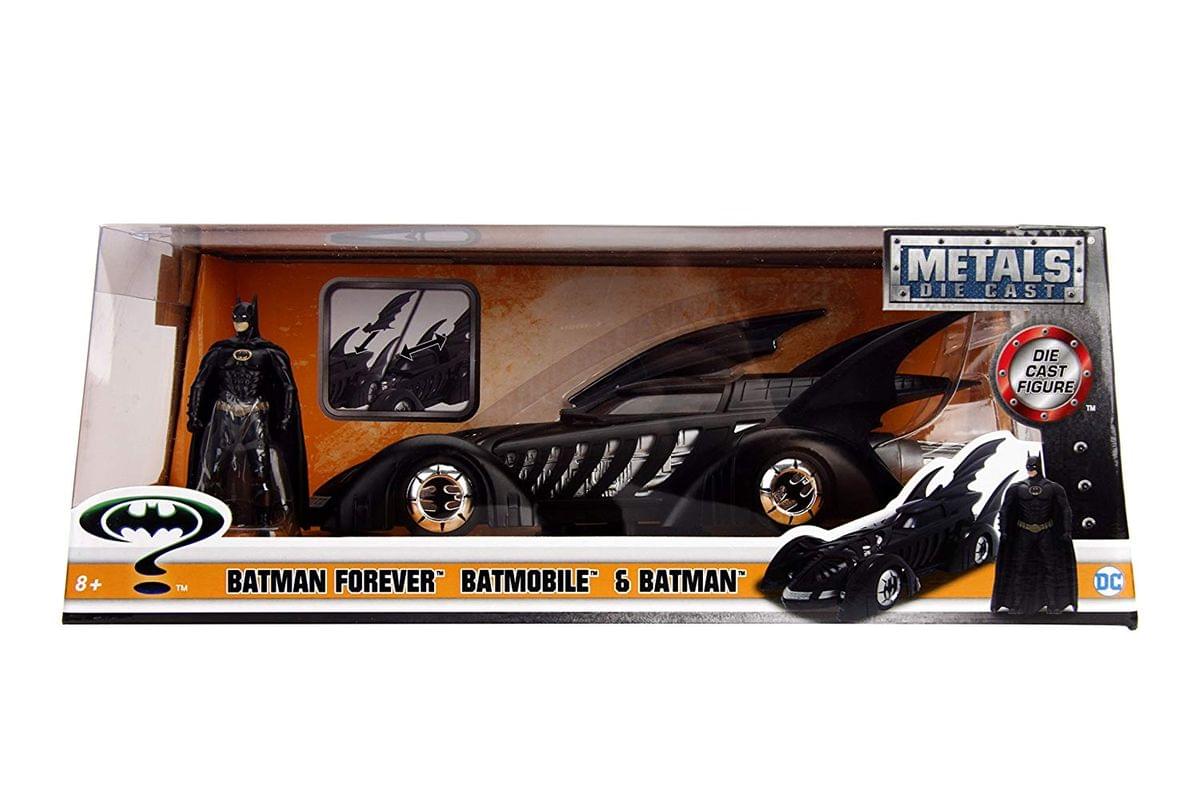 METALS DIE CAST  
DIE CAST FIGURE  
8+  
BATMAN FOREVER BATMOBILE & BATMAN  
DC