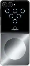 Front. Samsung - Galaxy Z Flip8 Flipsuit Case - Silver.