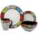 Alt View 5. Elama - Elama Country Cottage 16 Piece Stoneware Dinnerware Set - Multi.