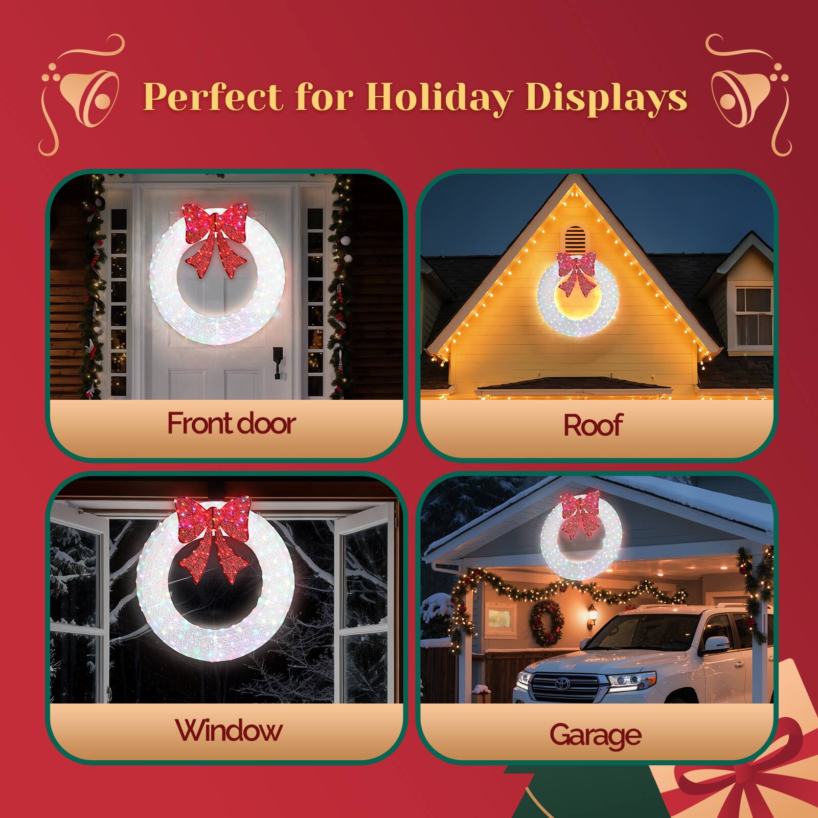 Perfect for Holiday Displays

Front door

Roof

Window

Garage